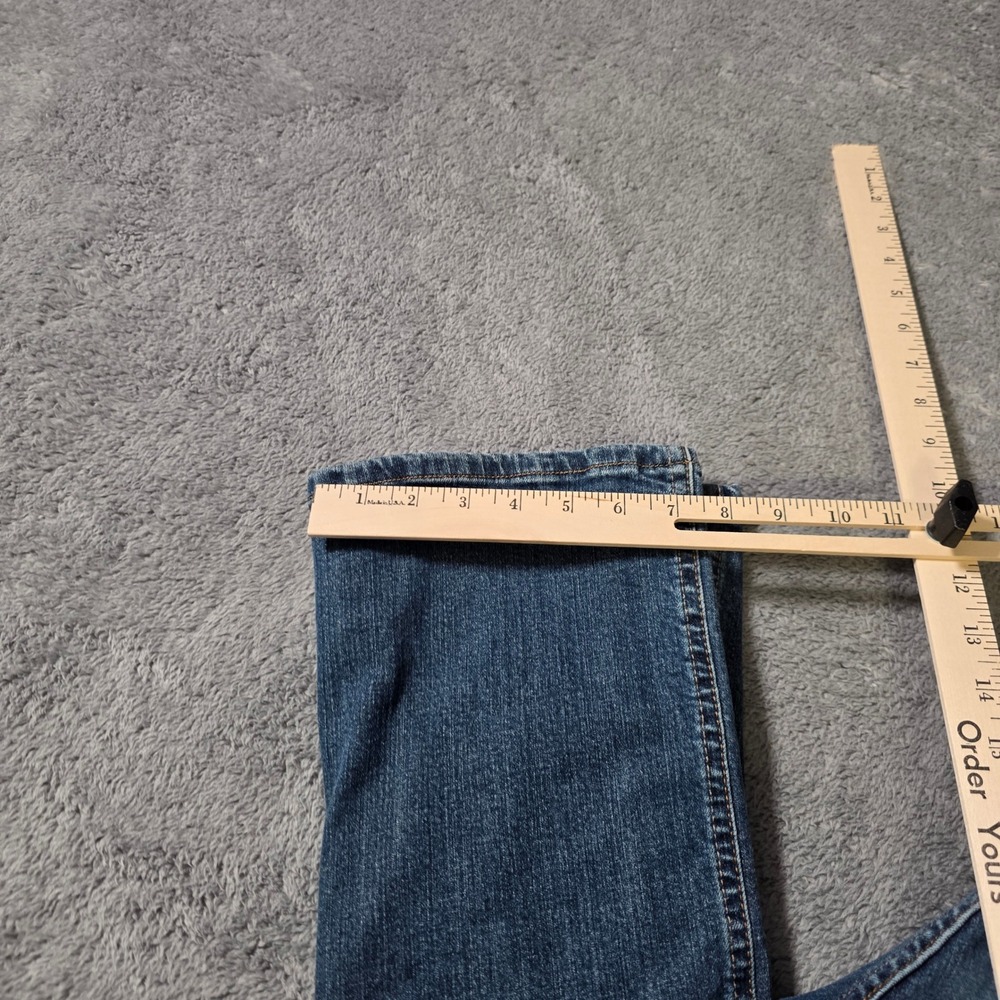 Calvin Klein Womens 29/8 Lean Boot Jeans Blue Medium Wash Flap Pocket Stretch - Picture 2 of 8